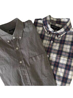 J.‎ Crew Mercantile Flex Bundle of 2 Long Sleeve Button Down Shirts Men’s Size S